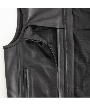 Rampage - Men's Motorcycle Leather Vest En savoir plus