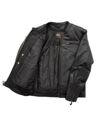 Nemesis Men's Motorcycle Leather Jacket Faites des économies