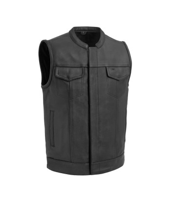 Hotshot Men's Motorcycle Leather Vest en stock