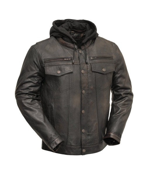 Vendetta Men's Motorcycle Leather Jacket Jusqu'à 80% De Réduction