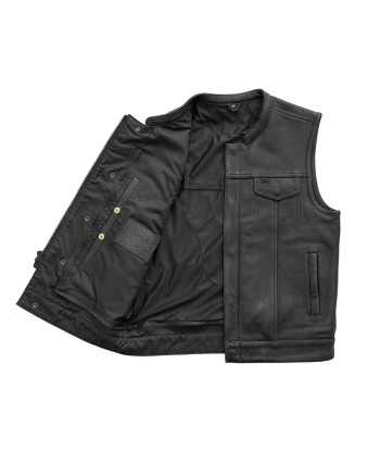 Hotshot Men's Motorcycle Leather Vest en stock