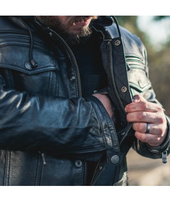 Vendetta Men's Motorcycle Leather Jacket Jusqu'à 80% De Réduction