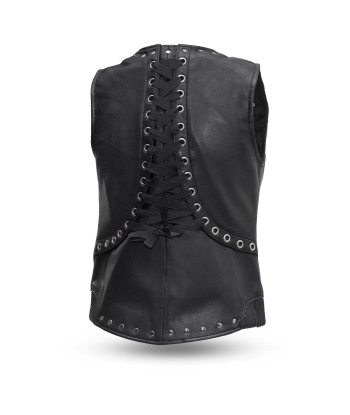 Empress Women's Motorcycle Leather Vest À commander