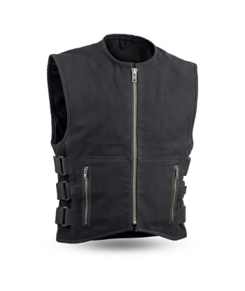 Knox - Men's Motorcycle Swat Style 20oz. Canvas Vest rembourrage situé sous