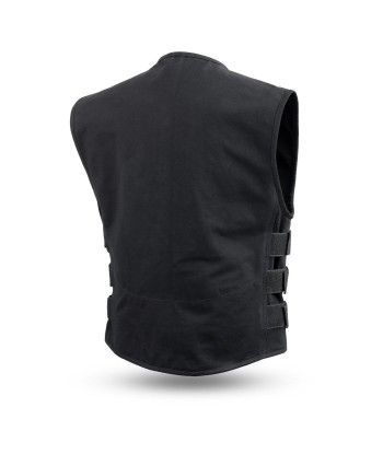 Knox - Men's Motorcycle Swat Style 20oz. Canvas Vest rembourrage situé sous