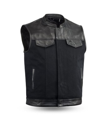 49/51 Vest Motorcycle Leather Canvas Vest livraison et retour toujours gratuits