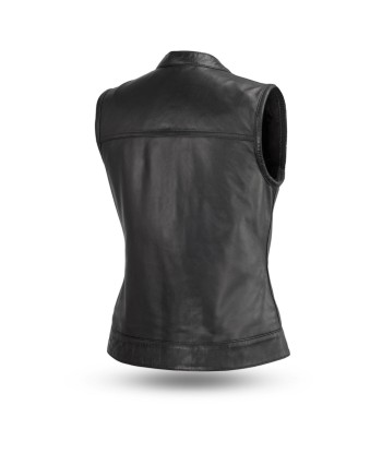 Ludlow Women's Motorcycle Leather Vest votre