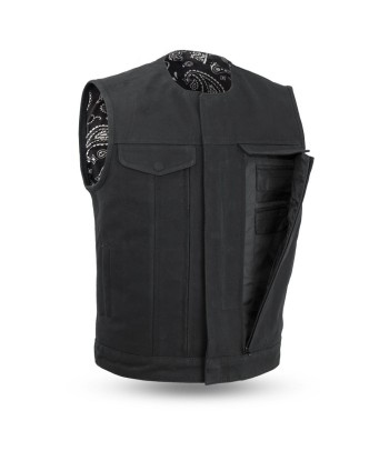 Fairfax V2 Men's Motorcycle Canvas Vest livraison gratuite