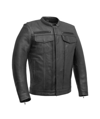 Raider Men's Motorcycle Leather Jacket de l' environnement