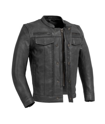 Raider Men's Motorcycle Leather Jacket de l' environnement