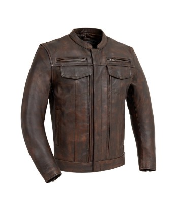 Raider Men's Motorcycle Leather Jacket de l' environnement