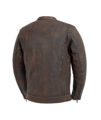 Raider Men's Motorcycle Leather Jacket de l' environnement