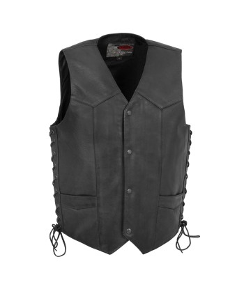 Rancher - Men's Motorcycle Western Style Leather Vest chez Cornerstreet bien 