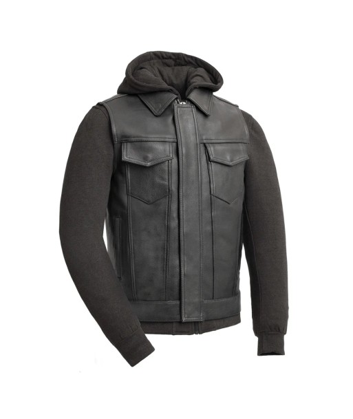 Kent Men's Motorcycle Leather Vest and Hoodie 2 - 3 jours ouvrés.