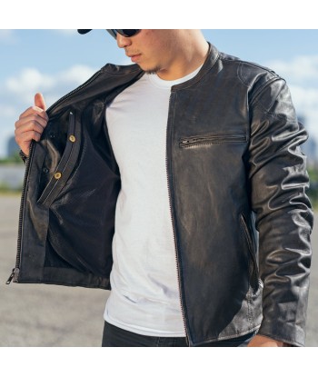 Indy Men's Motorcycle Leather Jacket le concept de la Pate a emporter 