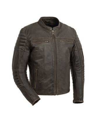 Commuter Men's Motorcycle Leather Jacket livraison gratuite