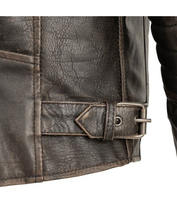 Commuter Men's Motorcycle Leather Jacket livraison gratuite