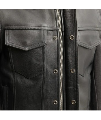 Kent Men's Motorcycle Leather Vest and Hoodie 2 - 3 jours ouvrés.