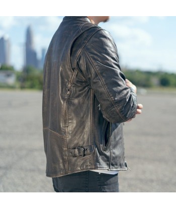 Indy Men's Motorcycle Leather Jacket le concept de la Pate a emporter 