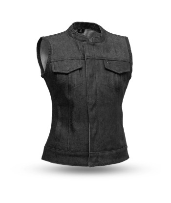 Ludlow Women's Motorcycle Denim Vest outlet