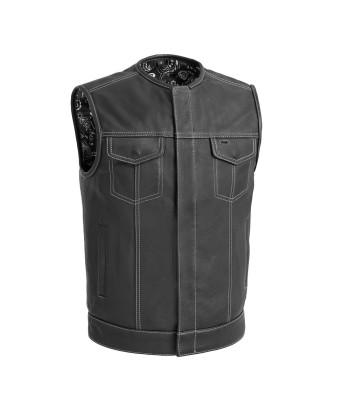 Bandit Men's Leather Motorcycle Vest votre restaurant rapide dans 