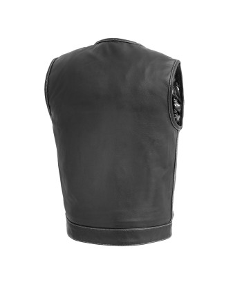 Bandit Men's Leather Motorcycle Vest votre restaurant rapide dans 