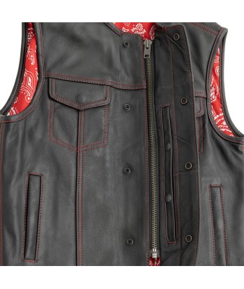 Bandit Men's Leather Motorcycle Vest votre restaurant rapide dans 