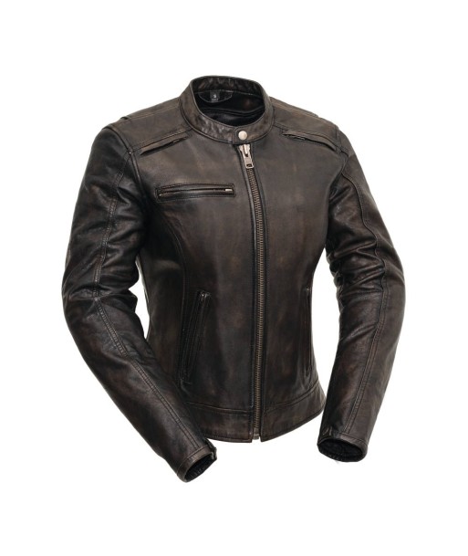 Trickster Womens Motorcycle Leather Jacket les ligaments