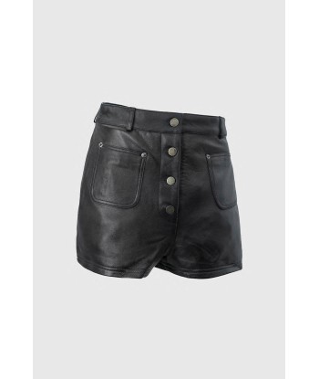 Maleni Womens Leather Shorts de votre