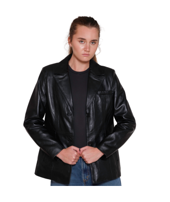 Dahlia Womens Fashion Leather Jacket basket pas cher