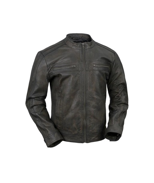 Cruiser Mens Leather Jacket pas cher