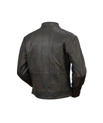 Cruiser Mens Leather Jacket pas cher