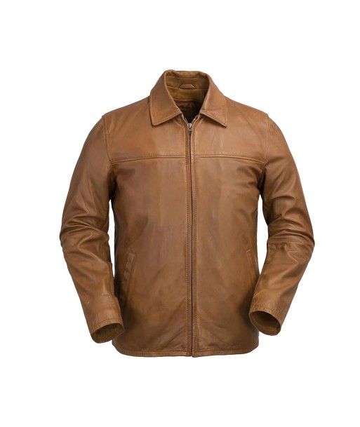 Indiana Mens Leather Jacket rembourrage situé sous