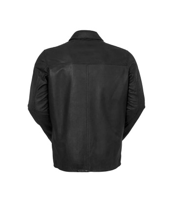 Indiana Mens Leather Jacket rembourrage situé sous