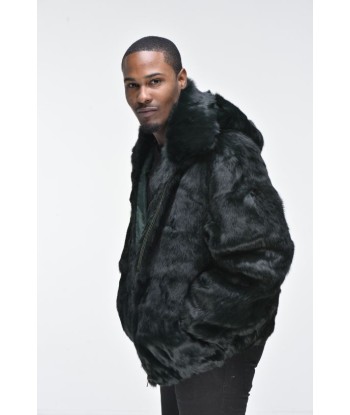 Men’s Rabbit Hooded Bomber Jacket - Green du meilleur 