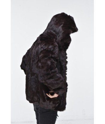 Men’s Rabbit Hooded Bomber Jacket - Brown vente chaude votre 