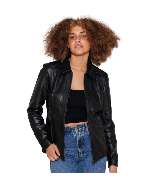 Patricia Womens Fashion Leather Jacket à prix réduit toute l'année