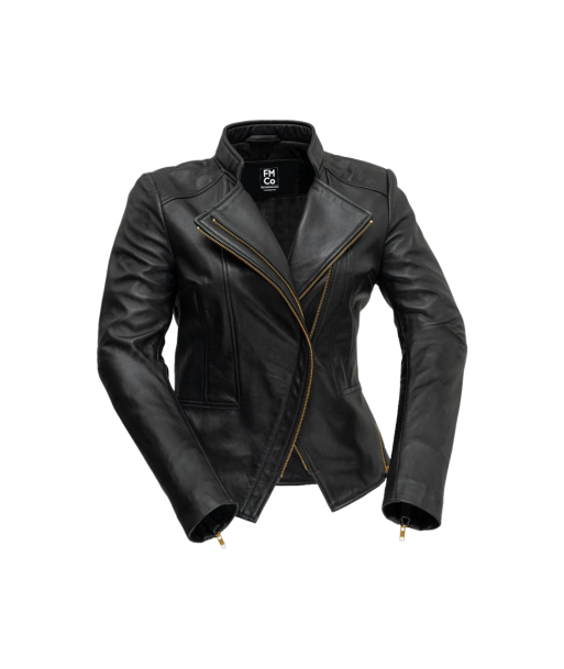 Zoey Womens Fashion Leather Jacket solde