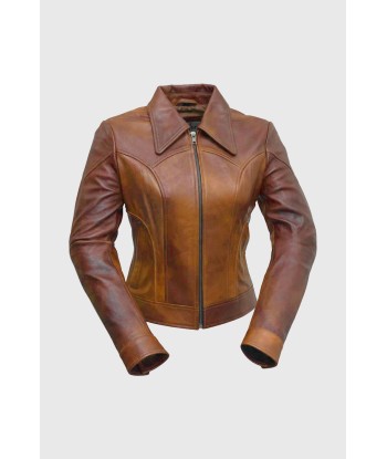 Charlotte womens Fashion Leather Jacket paiement sécurisé