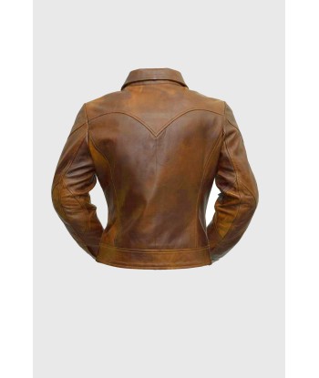 Charlotte womens Fashion Leather Jacket paiement sécurisé