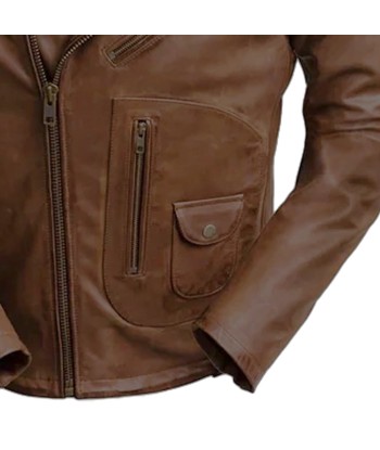 Sid Mens Leather Jacket Amélioration de cerveau avec