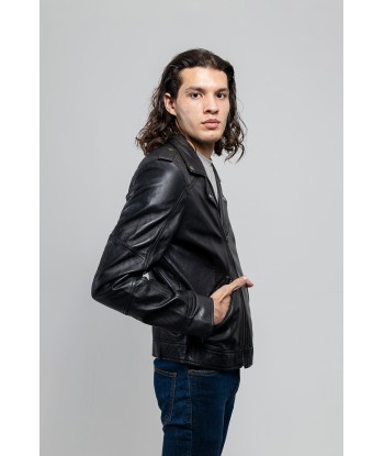 Gavin Mens Leather Jacket est présent 