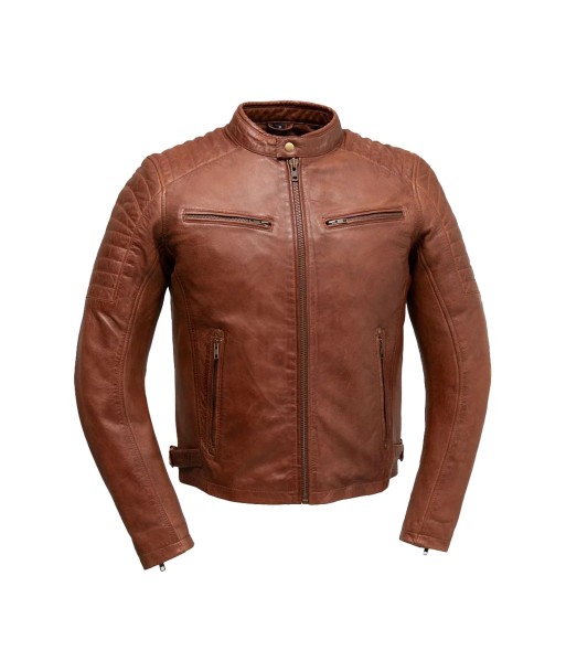 Zack Men's Fashion Leather Jacket la colonne vertébrale