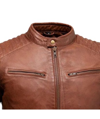 Zack Men's Fashion Leather Jacket la colonne vertébrale