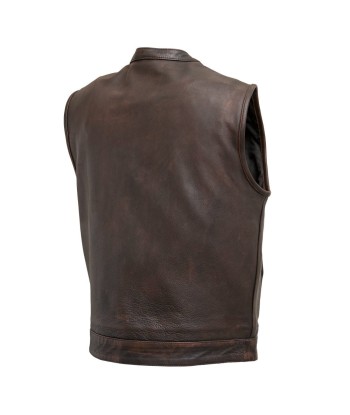 Top Rocker Men's Motorcycle Leather Vest vente chaude votre 