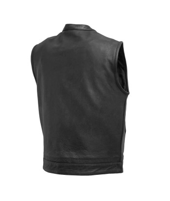 Top Rocker Men's Motorcycle Leather Vest vente chaude votre 