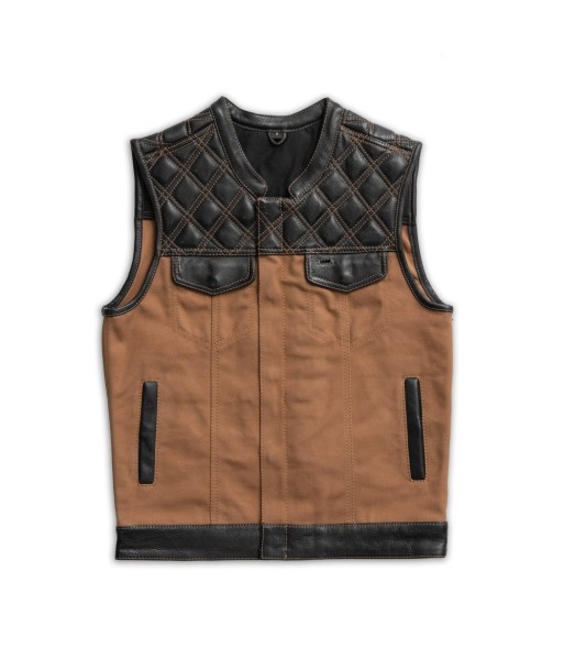 Hunt Club Motorcycle Leather Canvas Vest 2024