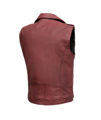 Roller - Men's Motorcycle Leather Vest livraison gratuite