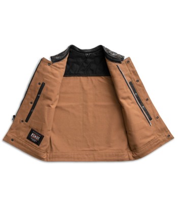 Hunt Club Motorcycle Leather Canvas Vest 2024