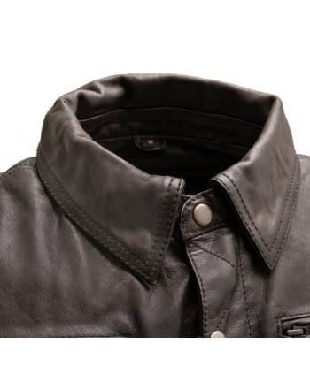 Villain Men's Motorcycle Leather Jacket français